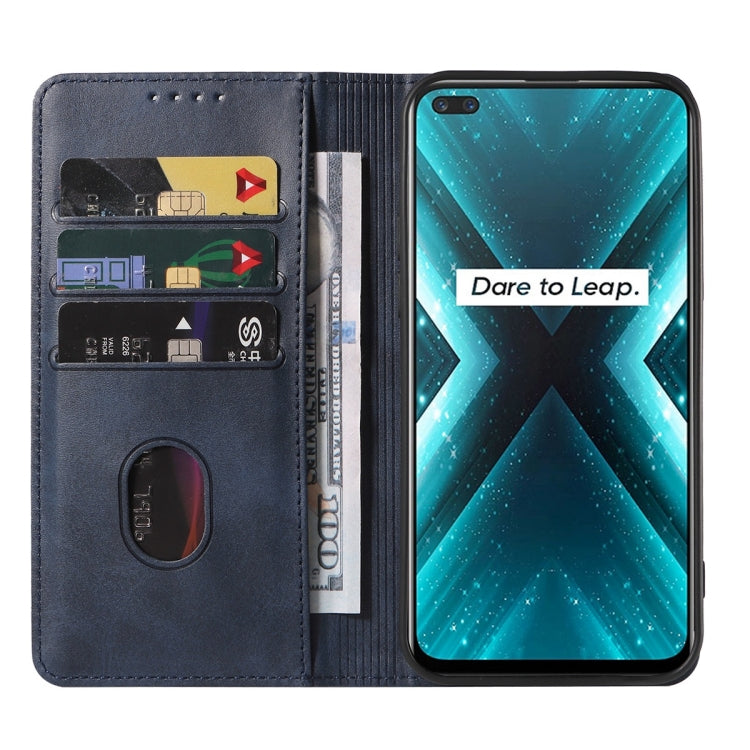 For Realme X3 SuperZoom Magnetic Closure Leather Phone Case