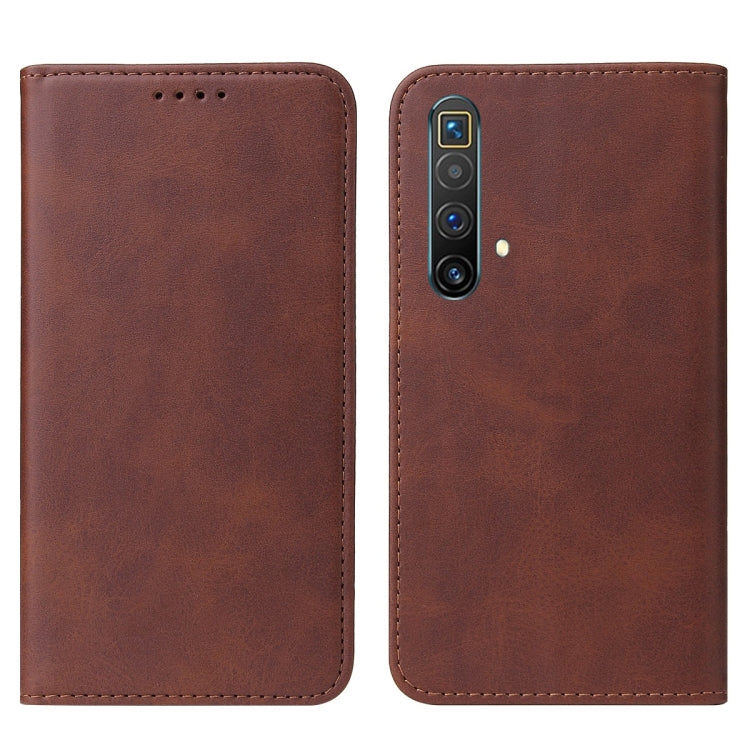 For Realme X3 SuperZoom Magnetic Closure Leather Phone Case