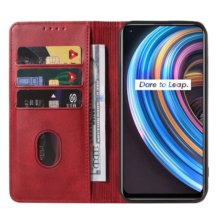 For Realme X7 / Q2 Pro Magnetic Closure Leather Phone Case