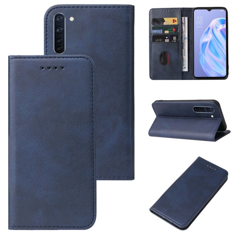 For OPPO Reno3 A JP Version Magnetic Closure Leather Phone Case