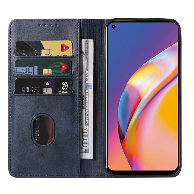 For OPPO Reno5 Lite Magnetic Closure Leather Phone Case