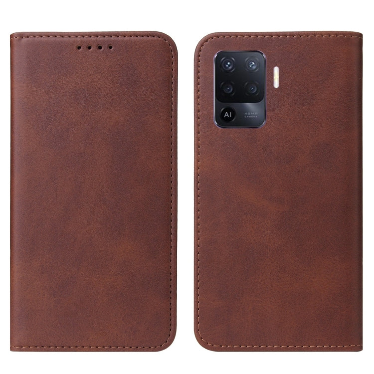 For OPPO Reno5 Lite Magnetic Closure Leather Phone Case