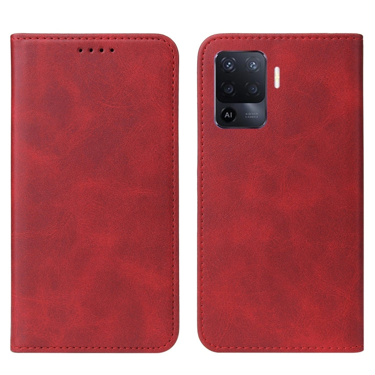 For OPPO Reno5 Lite Magnetic Closure Leather Phone Case