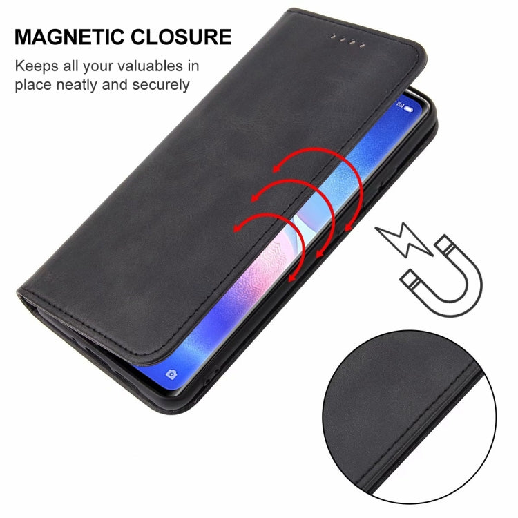 For OPPO Reno5 Pro+ Magnetic Closure Leather Phone Case