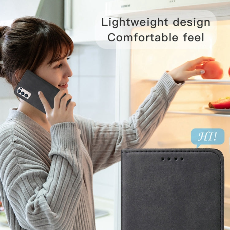 For OPPO Reno5 Pro+ Magnetic Closure Leather Phone Case