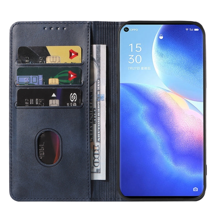 For OPPO Reno5 Pro+ Magnetic Closure Leather Phone Case