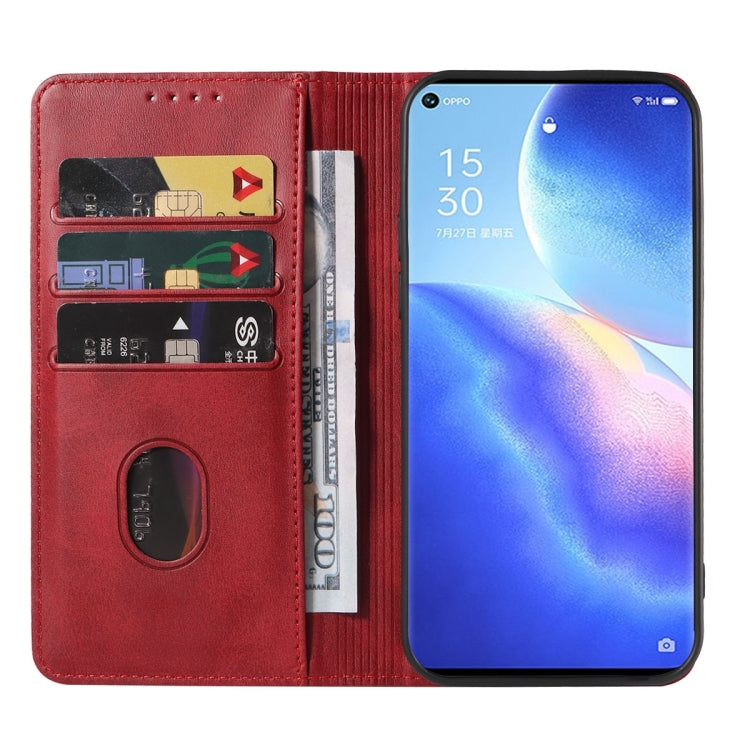 For OPPO Reno5 Pro+ Magnetic Closure Leather Phone Case