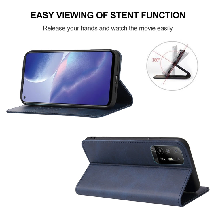 For OPPO Reno5 Z Magnetic Closure Leather Phone Case