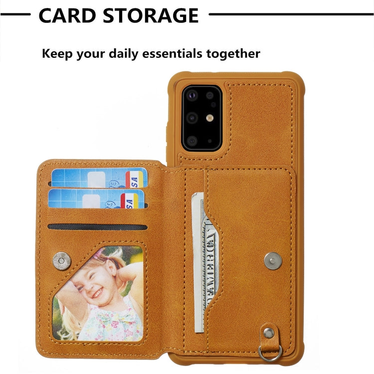 For Galaxy S20+ Sun Flower Pattern Embossed Horizontal Drop-proof Mobile Phone Case with Card Slots & Wallet & Photo Holder & Stand Function