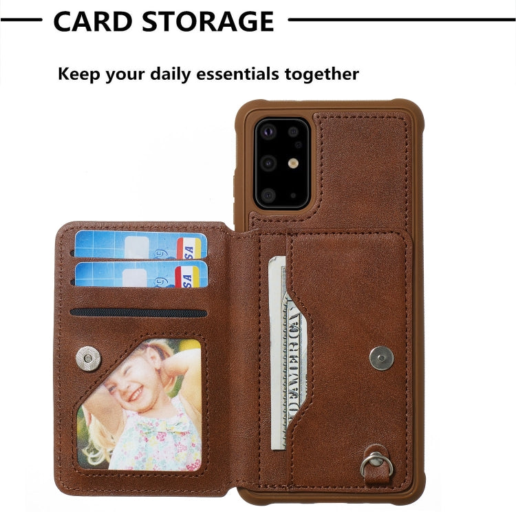 For Galaxy S20+ Sun Flower Pattern Embossed Horizontal Drop-proof Mobile Phone Case with Card Slots & Wallet & Photo Holder & Stand Function