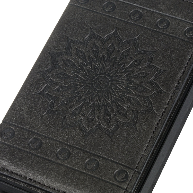 For Galaxy S20 Ultra Sun Flower Pattern Embossed Horizontal Drop-proof Mobile Phone Case with Card Slots & Wallet & Photo Holder & Stand Function