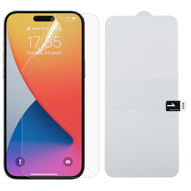 For iPhone 14 Pro Full Screen Protector Explosion-proof Hydrogel Film