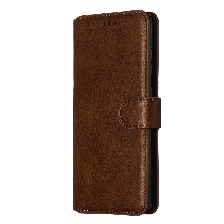 For Galaxy S20 Classic Calf Texture Magnetic Attraction Horizontal Flip Leather Case with Stand & Card Slots & Wallet Function