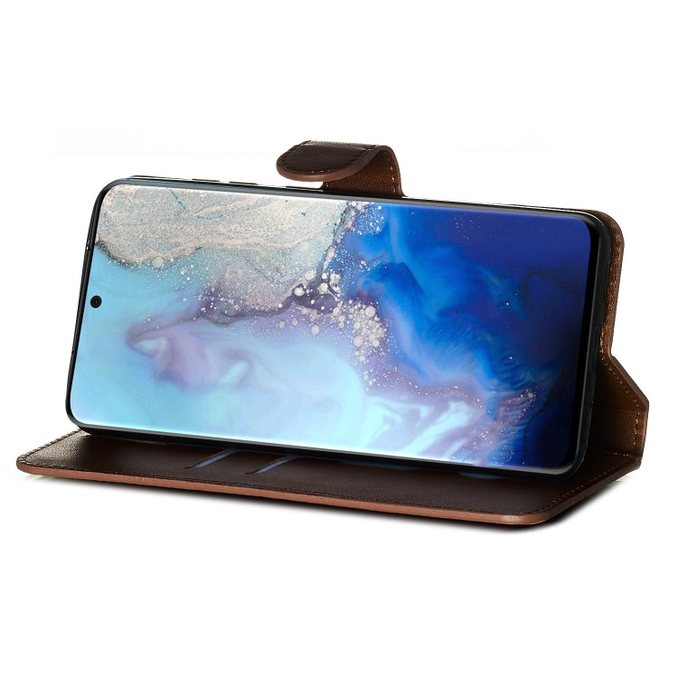For Galaxy S20 Classic Calf Texture Magnetic Attraction Horizontal Flip Leather Case with Stand & Card Slots & Wallet Function