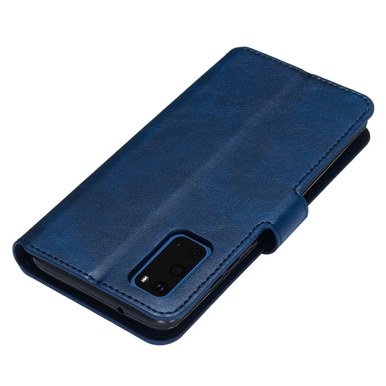 For Galaxy S20 Classic Calf Texture Magnetic Attraction Horizontal Flip Leather Case with Stand & Card Slots & Wallet Function