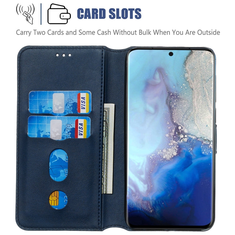 For Galaxy S20 Classic Calf Texture Magnetic Attraction Horizontal Flip Leather Case with Stand & Card Slots & Wallet Function