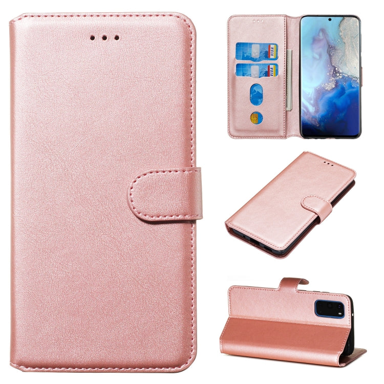 For Galaxy S20 Classic Calf Texture Magnetic Attraction Horizontal Flip Leather Case with Stand & Card Slots & Wallet Function