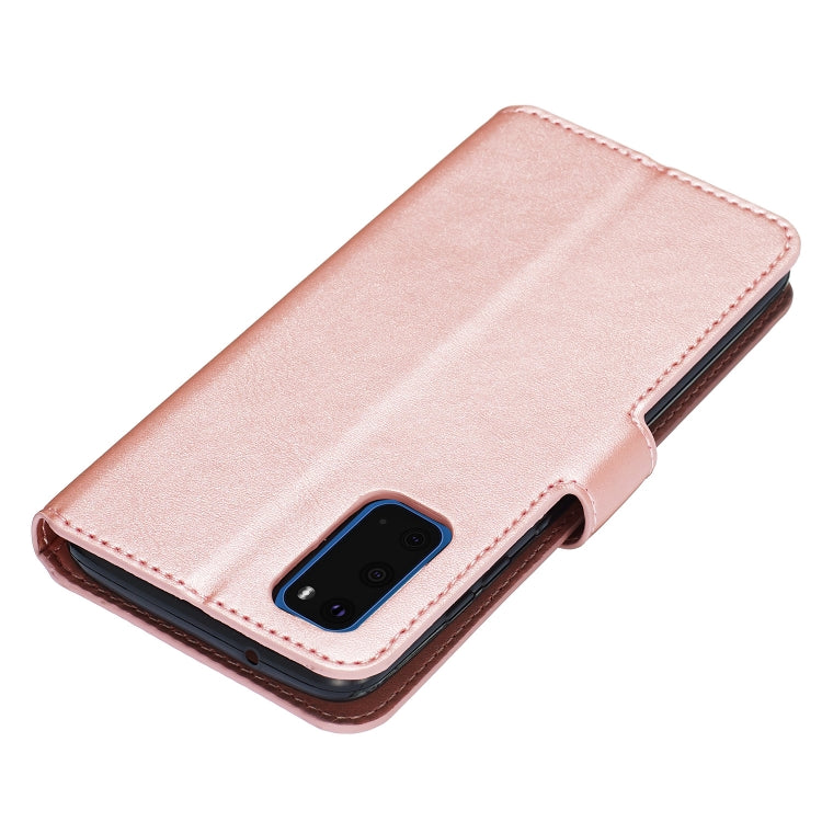 For Galaxy S20 Classic Calf Texture Magnetic Attraction Horizontal Flip Leather Case with Stand & Card Slots & Wallet Function