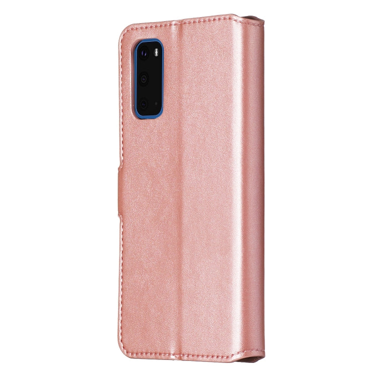 For Galaxy S20 Classic Calf Texture Magnetic Attraction Horizontal Flip Leather Case with Stand & Card Slots & Wallet Function