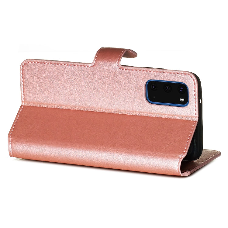 For Galaxy S20 Classic Calf Texture Magnetic Attraction Horizontal Flip Leather Case with Stand & Card Slots & Wallet Function