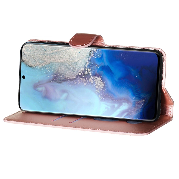 For Galaxy S20 Classic Calf Texture Magnetic Attraction Horizontal Flip Leather Case with Stand & Card Slots & Wallet Function