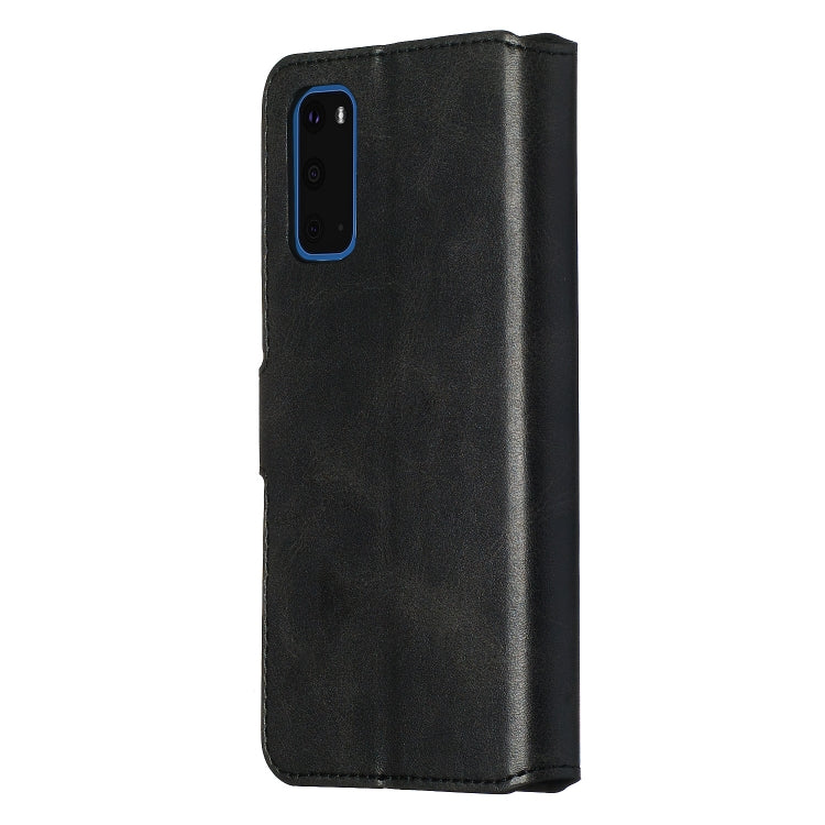 For Galaxy S20 Classic Calf Texture Magnetic Attraction Horizontal Flip Leather Case with Stand & Card Slots & Wallet Function