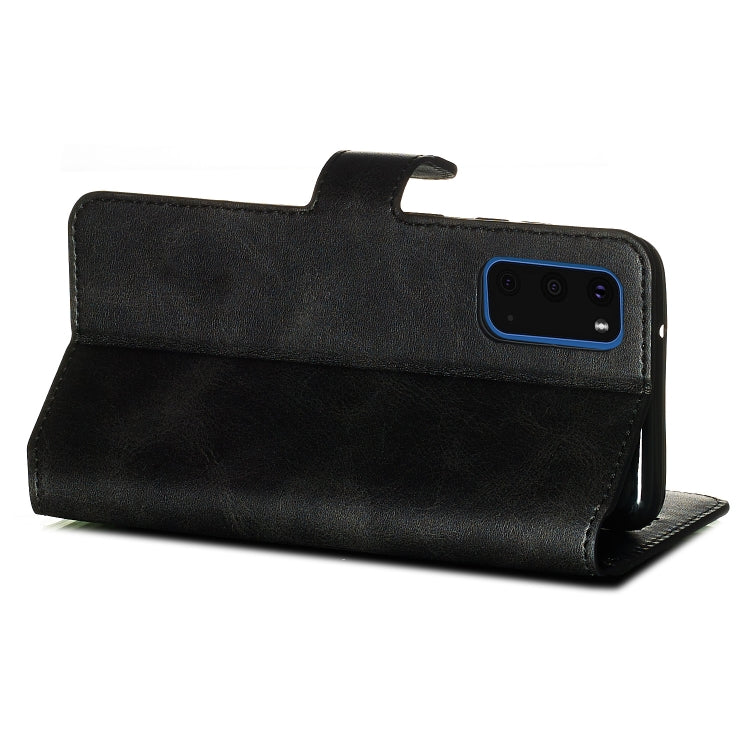 For Galaxy S20 Classic Calf Texture Magnetic Attraction Horizontal Flip Leather Case with Stand & Card Slots & Wallet Function