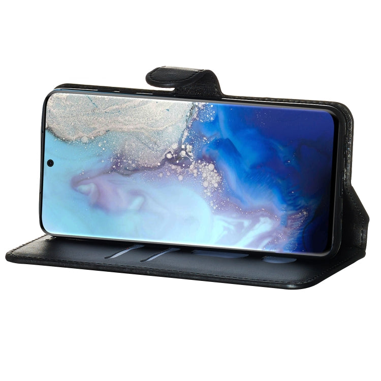 For Galaxy S20 Classic Calf Texture Magnetic Attraction Horizontal Flip Leather Case with Stand & Card Slots & Wallet Function