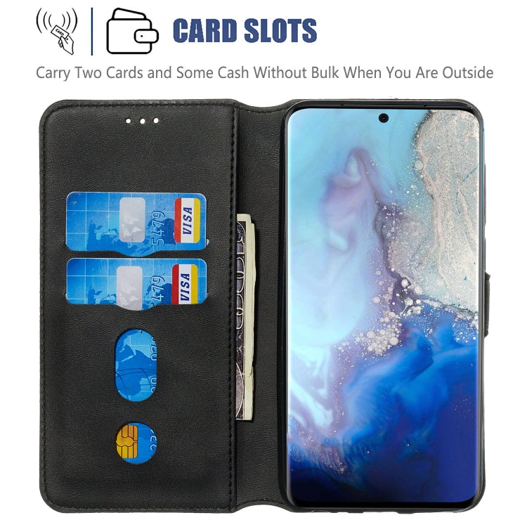For Galaxy S20 Classic Calf Texture Magnetic Attraction Horizontal Flip Leather Case with Stand & Card Slots & Wallet Function