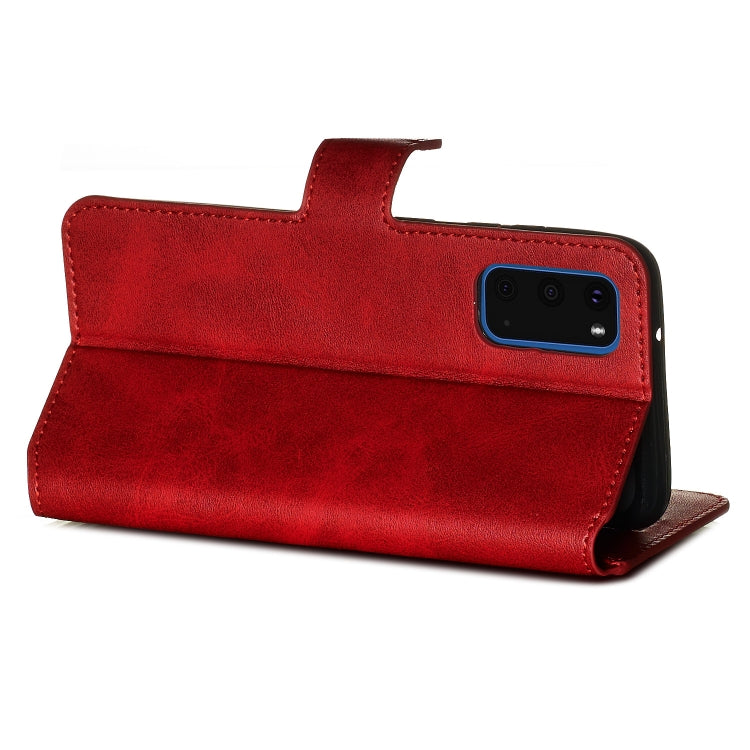 For Galaxy S20 Classic Calf Texture Magnetic Attraction Horizontal Flip Leather Case with Stand & Card Slots & Wallet Function
