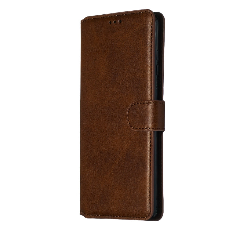 For Galaxy S20+ Classic Calf Texture Magnetic Attraction Horizontal Flip Leather Case with Stand & Card Slots & Wallet Function