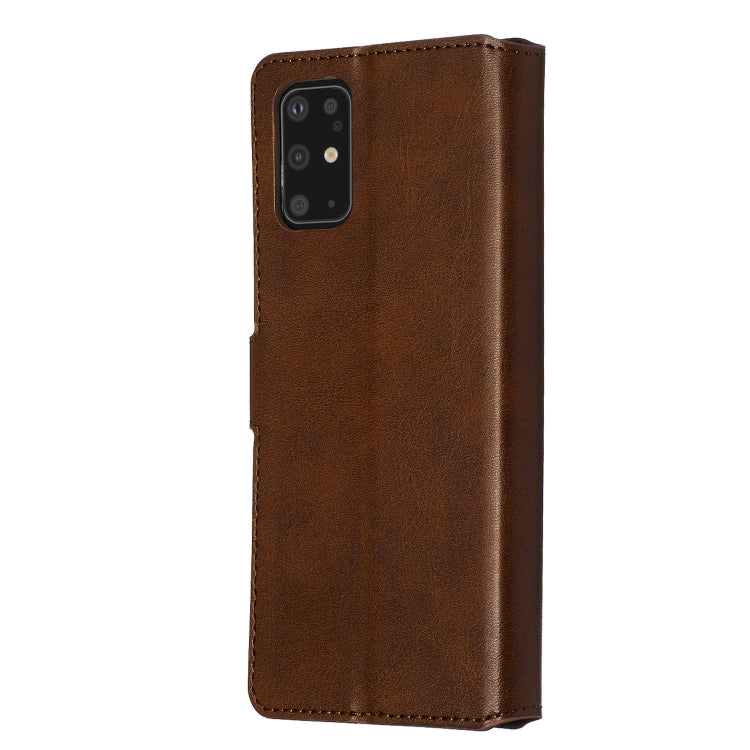 For Galaxy S20+ Classic Calf Texture Magnetic Attraction Horizontal Flip Leather Case with Stand & Card Slots & Wallet Function