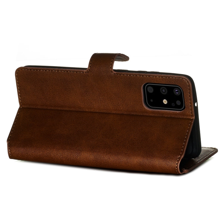 For Galaxy S20+ Classic Calf Texture Magnetic Attraction Horizontal Flip Leather Case with Stand & Card Slots & Wallet Function