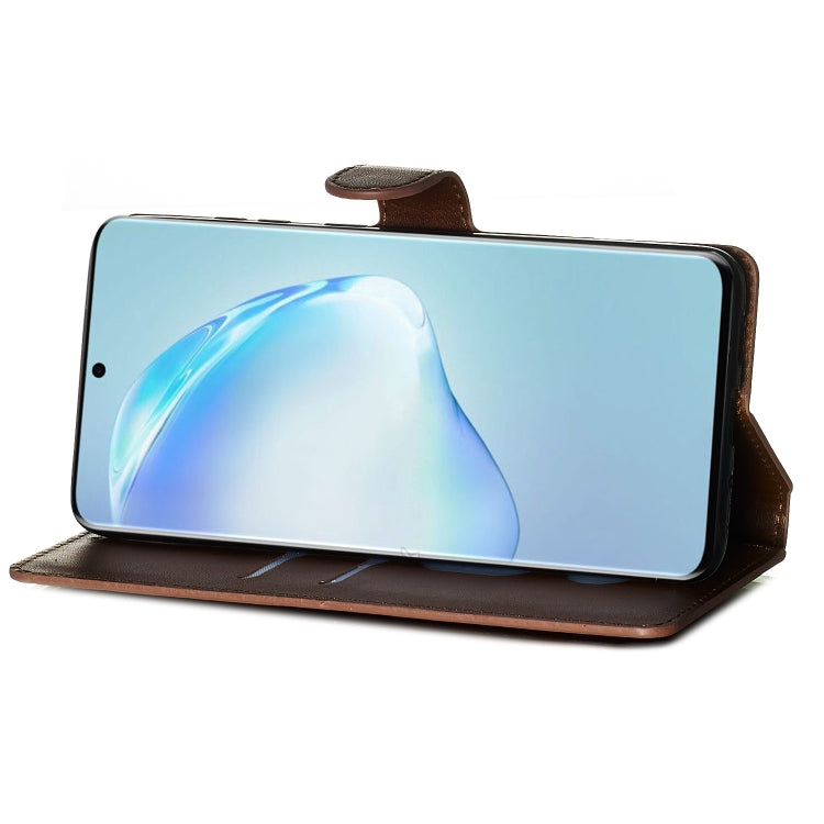 For Galaxy S20+ Classic Calf Texture Magnetic Attraction Horizontal Flip Leather Case with Stand & Card Slots & Wallet Function