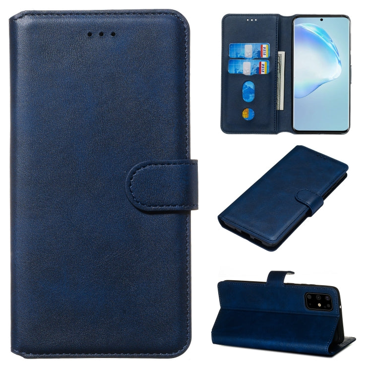For Galaxy S20+ Classic Calf Texture Magnetic Attraction Horizontal Flip Leather Case with Stand & Card Slots & Wallet Function
