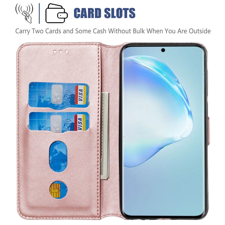 For Galaxy S20+ Classic Calf Texture Magnetic Attraction Horizontal Flip Leather Case with Stand & Card Slots & Wallet Function
