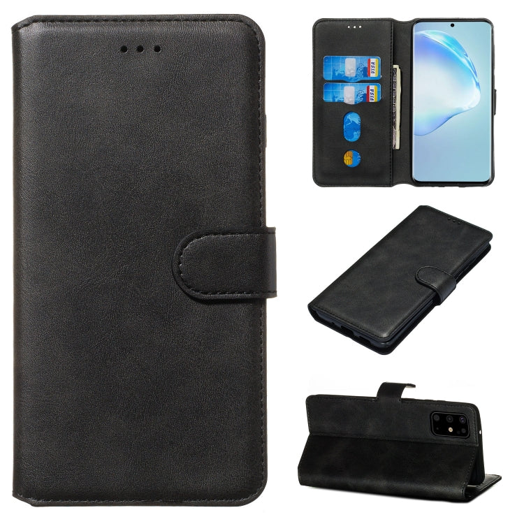 For Galaxy S20+ Classic Calf Texture Magnetic Attraction Horizontal Flip Leather Case with Stand & Card Slots & Wallet Function