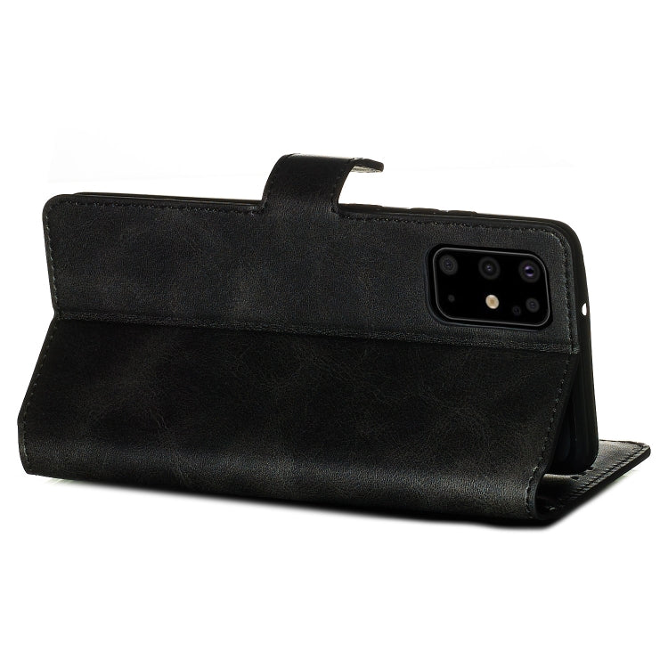 For Galaxy S20+ Classic Calf Texture Magnetic Attraction Horizontal Flip Leather Case with Stand & Card Slots & Wallet Function