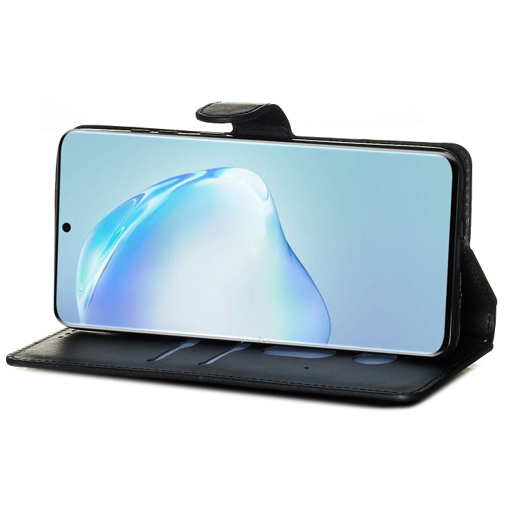For Galaxy S20+ Classic Calf Texture Magnetic Attraction Horizontal Flip Leather Case with Stand & Card Slots & Wallet Function