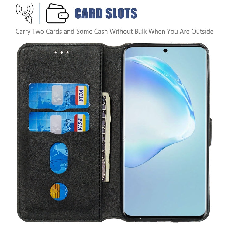 For Galaxy S20+ Classic Calf Texture Magnetic Attraction Horizontal Flip Leather Case with Stand & Card Slots & Wallet Function