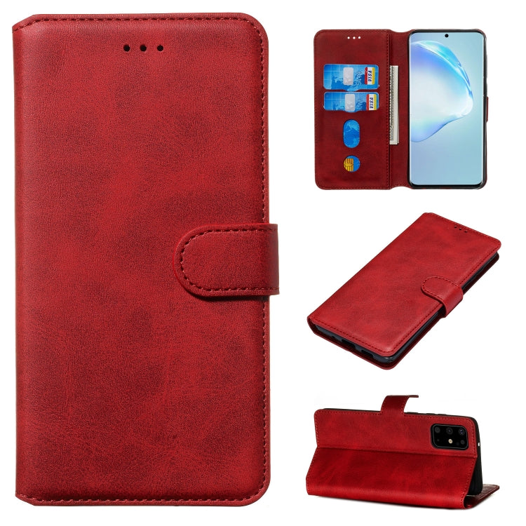 For Galaxy S20+ Classic Calf Texture Magnetic Attraction Horizontal Flip Leather Case with Stand & Card Slots & Wallet Function