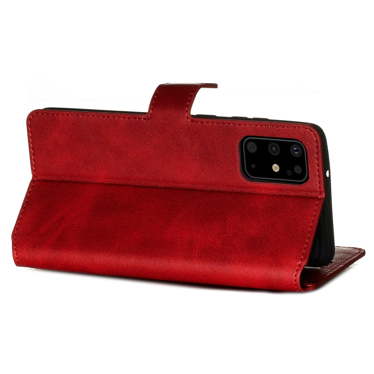 For Galaxy S20+ Classic Calf Texture Magnetic Attraction Horizontal Flip Leather Case with Stand & Card Slots & Wallet Function