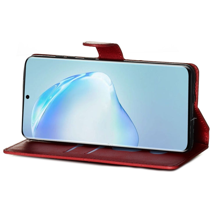 For Galaxy S20+ Classic Calf Texture Magnetic Attraction Horizontal Flip Leather Case with Stand & Card Slots & Wallet Function