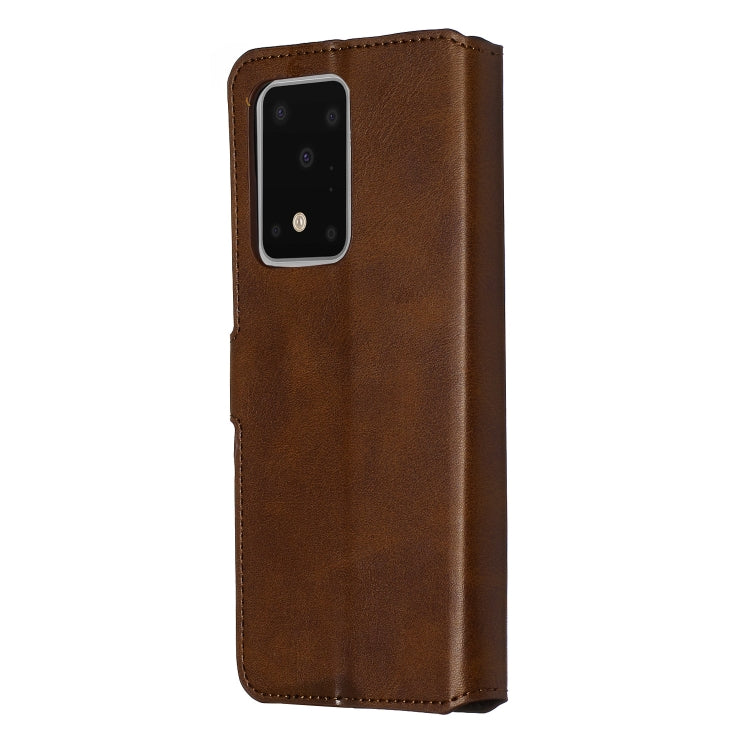 For Galaxy S20 Ultra Classic Calf Texture Magnetic Attraction Horizontal Flip Leather Case with Stand & Card Slots & Wallet Function
