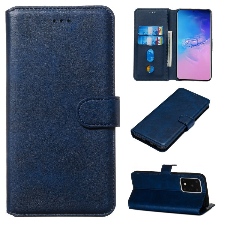 For Galaxy S20 Ultra Classic Calf Texture Magnetic Attraction Horizontal Flip Leather Case with Stand & Card Slots & Wallet Function