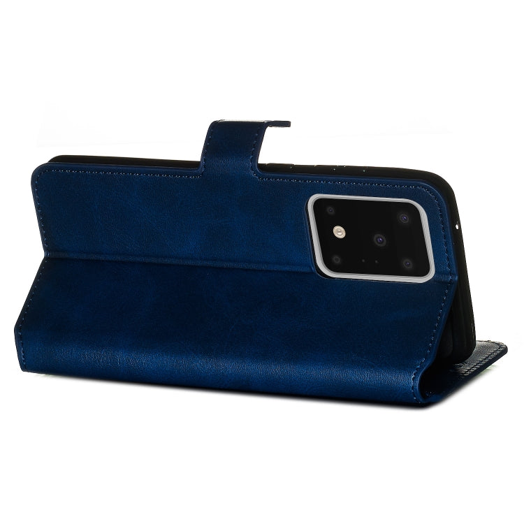For Galaxy S20 Ultra Classic Calf Texture Magnetic Attraction Horizontal Flip Leather Case with Stand & Card Slots & Wallet Function