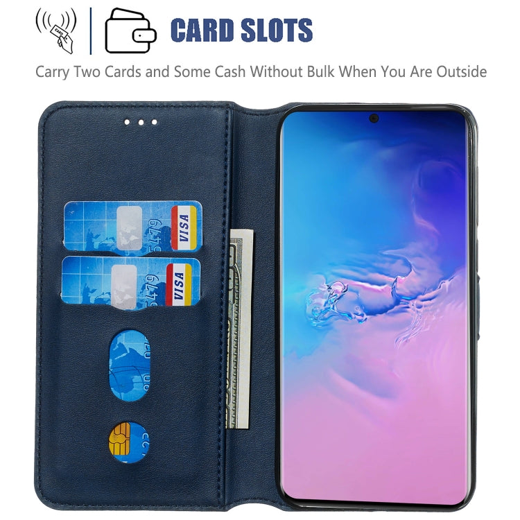 For Galaxy S20 Ultra Classic Calf Texture Magnetic Attraction Horizontal Flip Leather Case with Stand & Card Slots & Wallet Function