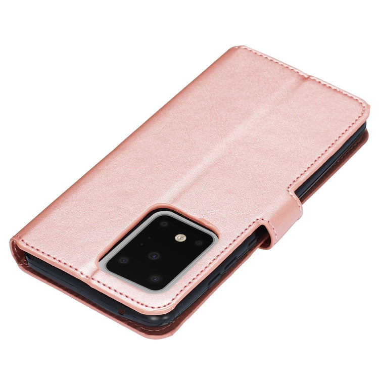 For Galaxy S20 Ultra Classic Calf Texture Magnetic Attraction Horizontal Flip Leather Case with Stand & Card Slots & Wallet Function