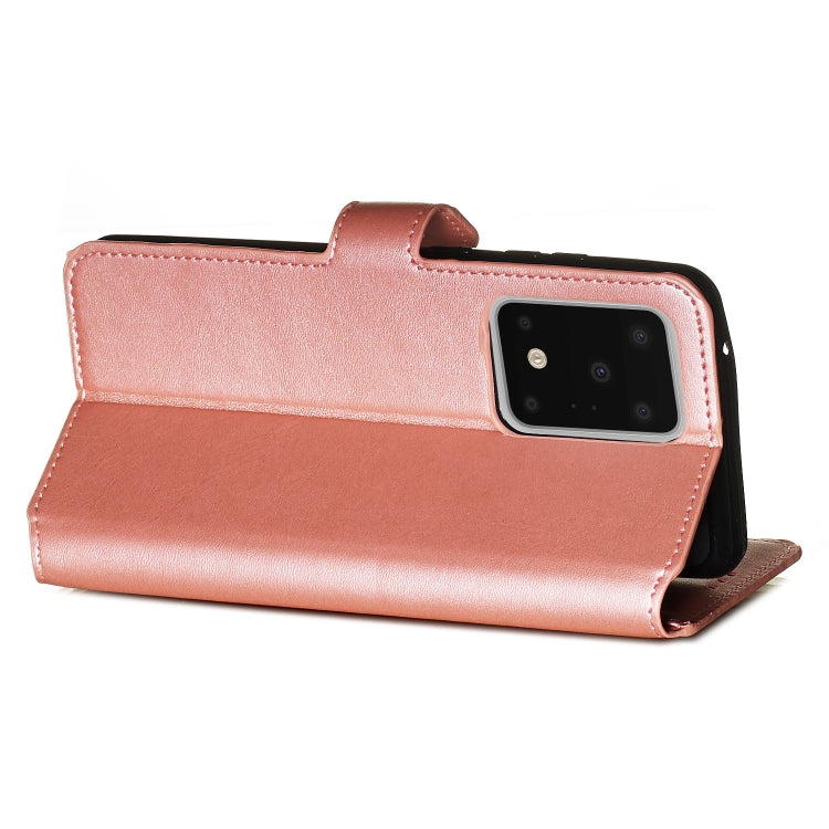 For Galaxy S20 Ultra Classic Calf Texture Magnetic Attraction Horizontal Flip Leather Case with Stand & Card Slots & Wallet Function