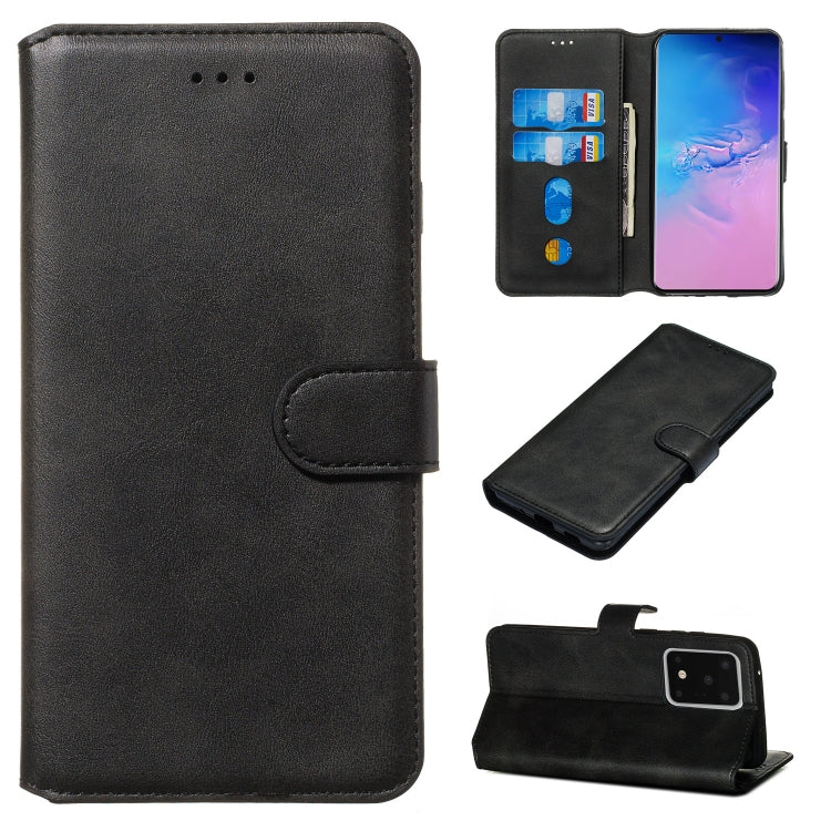 For Galaxy S20 Ultra Classic Calf Texture Magnetic Attraction Horizontal Flip Leather Case with Stand & Card Slots & Wallet Function